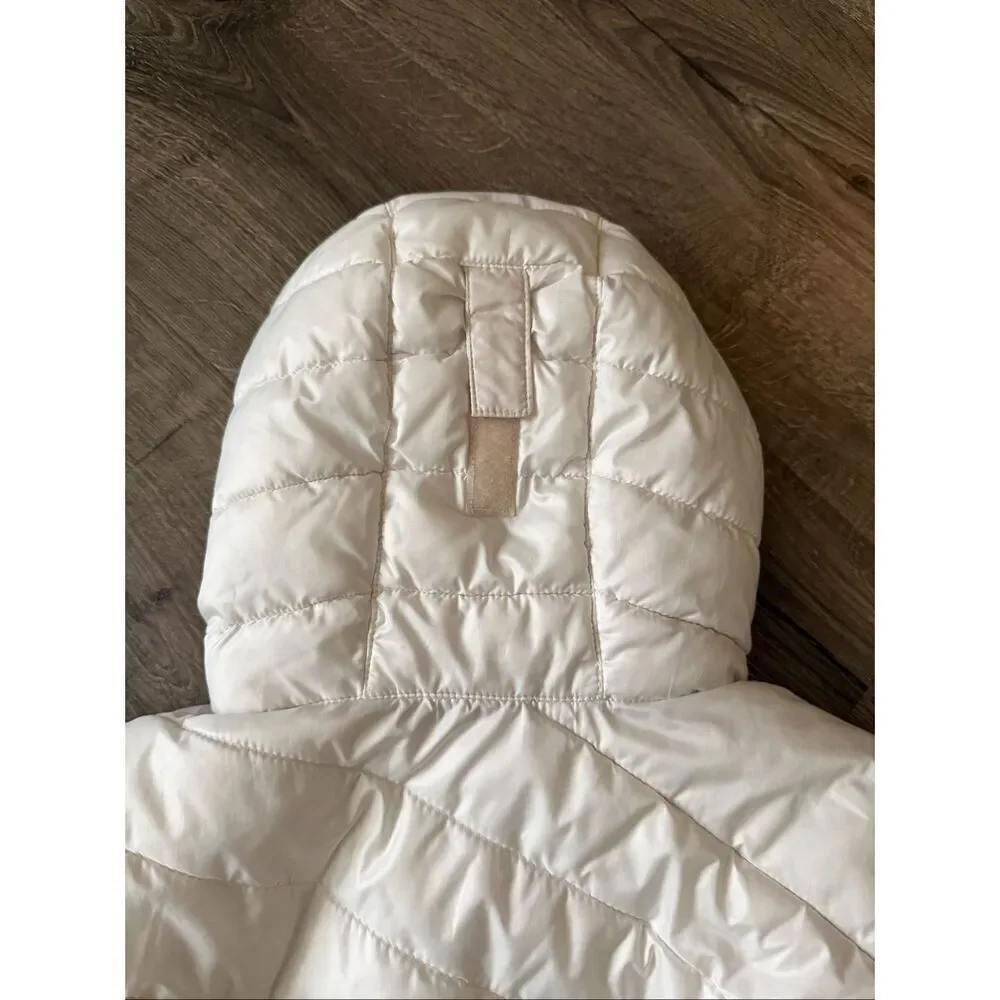 Columbia  Girls' Powder Lite Puffer white /purple size 10/12